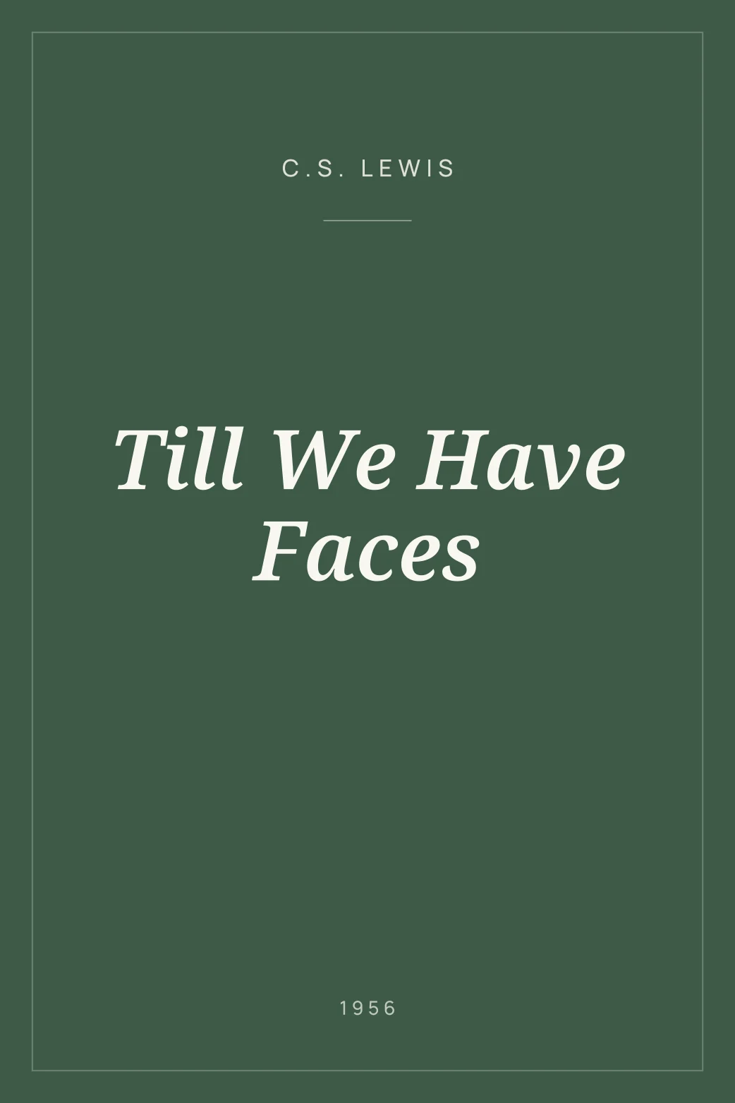 Portada de Till We Have Faces