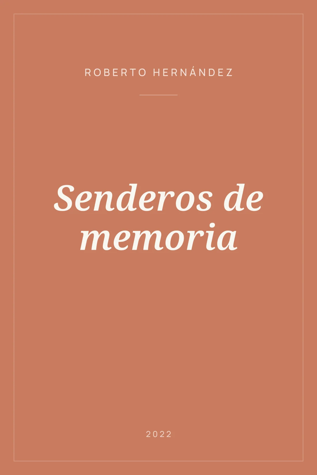 Portada de Senderos de memoria