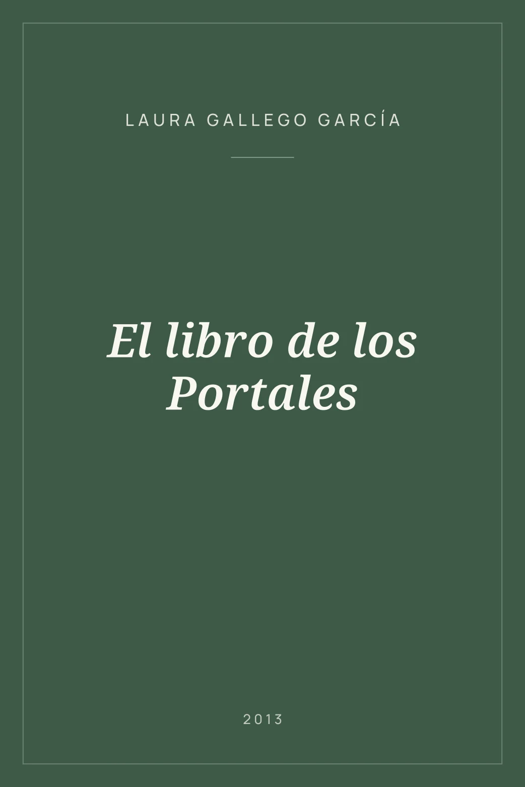 Portada de El libro de los Portales