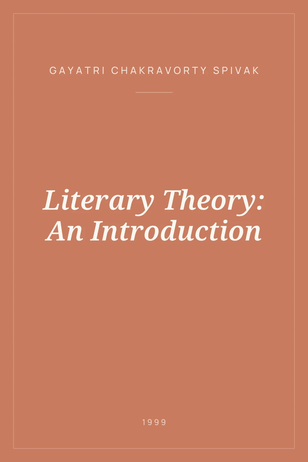 Portada de Literary Theory: An Introduction