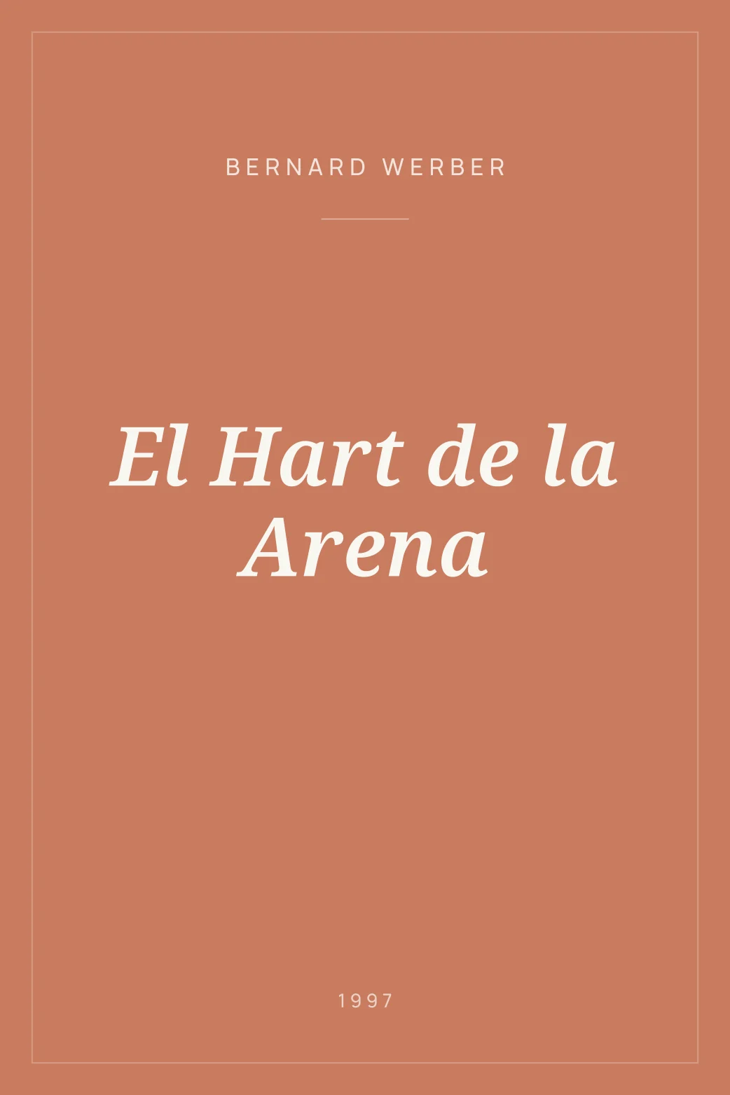 Portada de El Hart de la Arena
