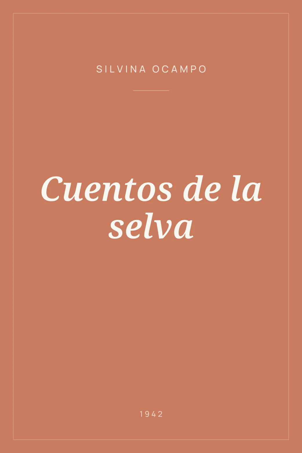 Portada de Cuentos de la selva