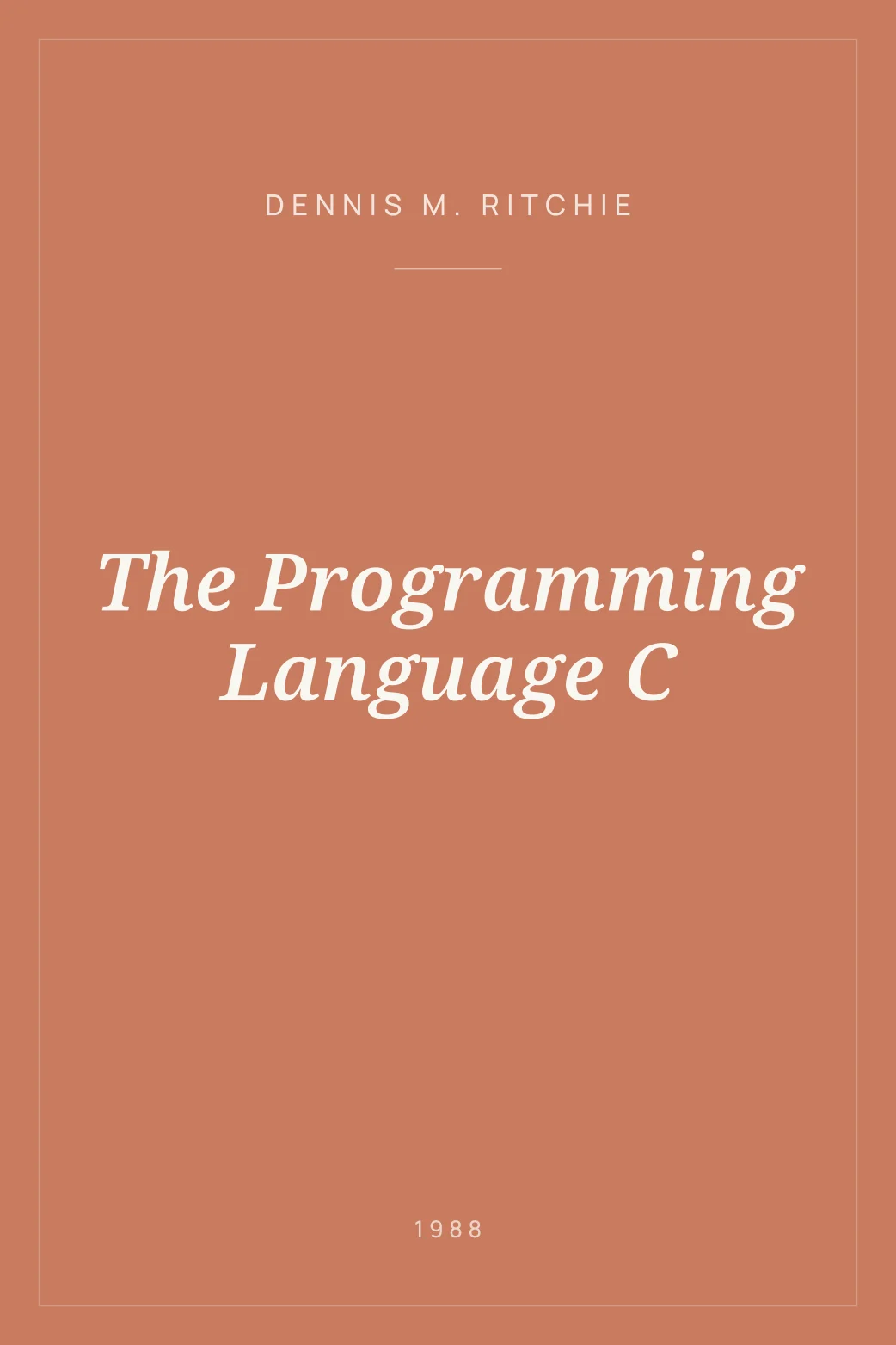 Portada de The Programming Language C