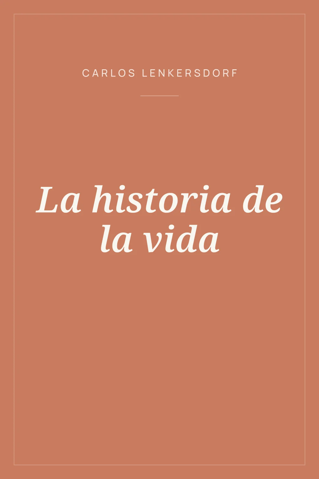 Portada de La historia de la vida