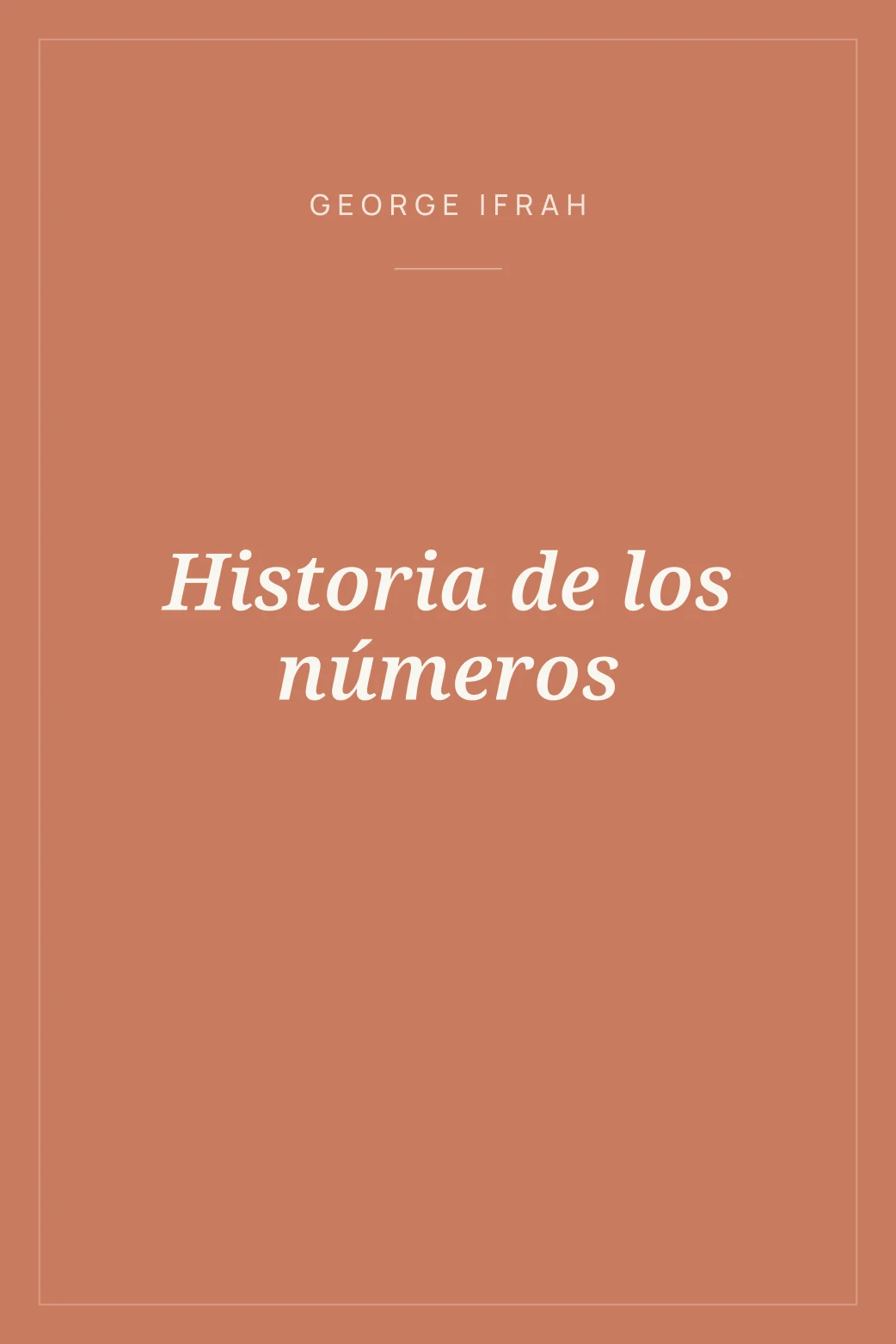 Portada de Historia de los números