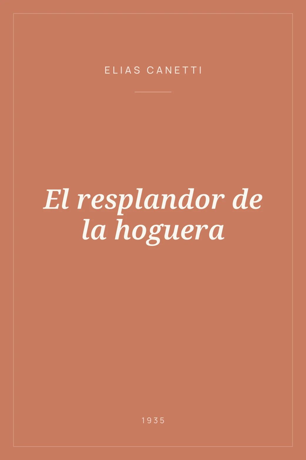 Portada de El resplandor de la hoguera