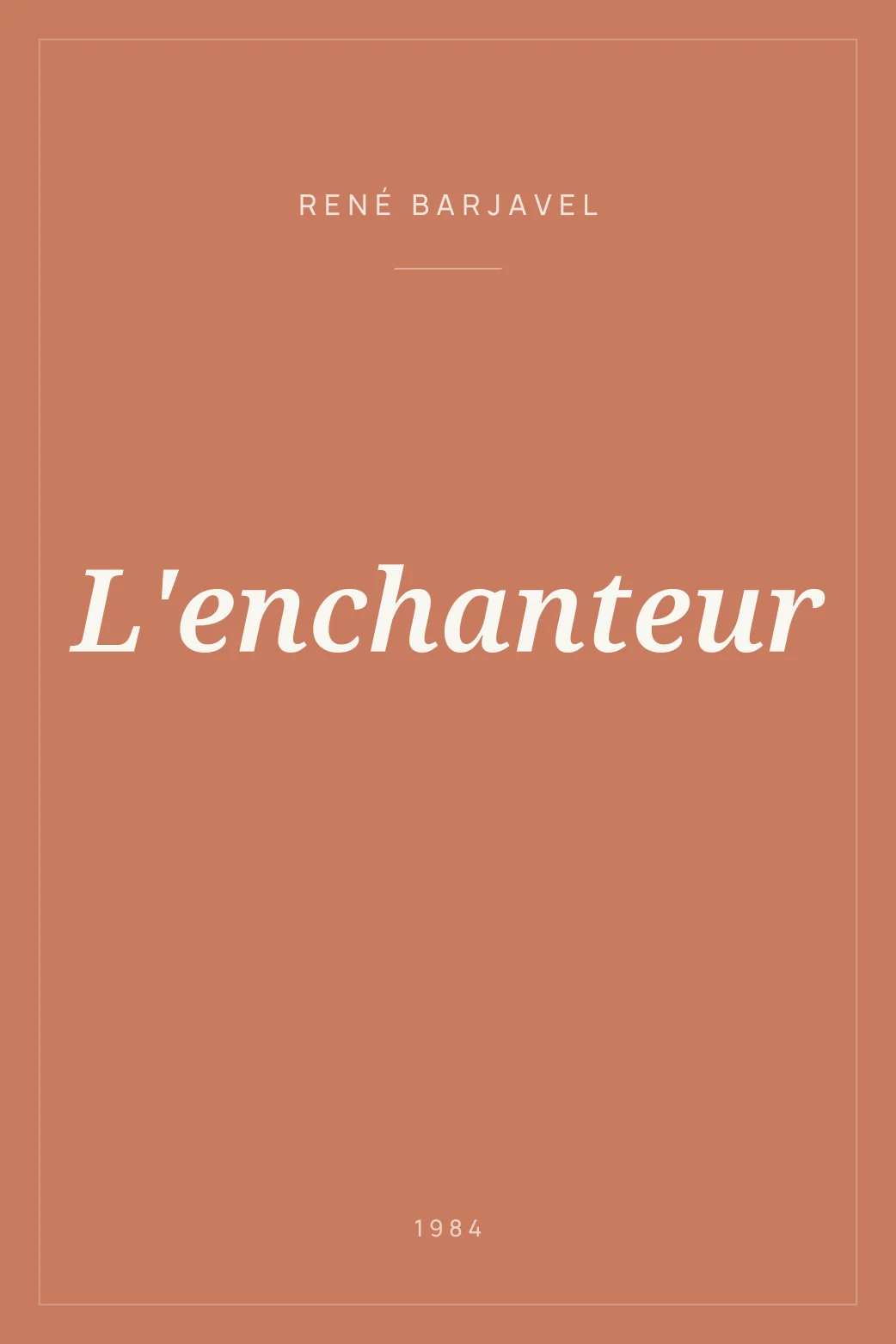 Portada de L'enchanteur
