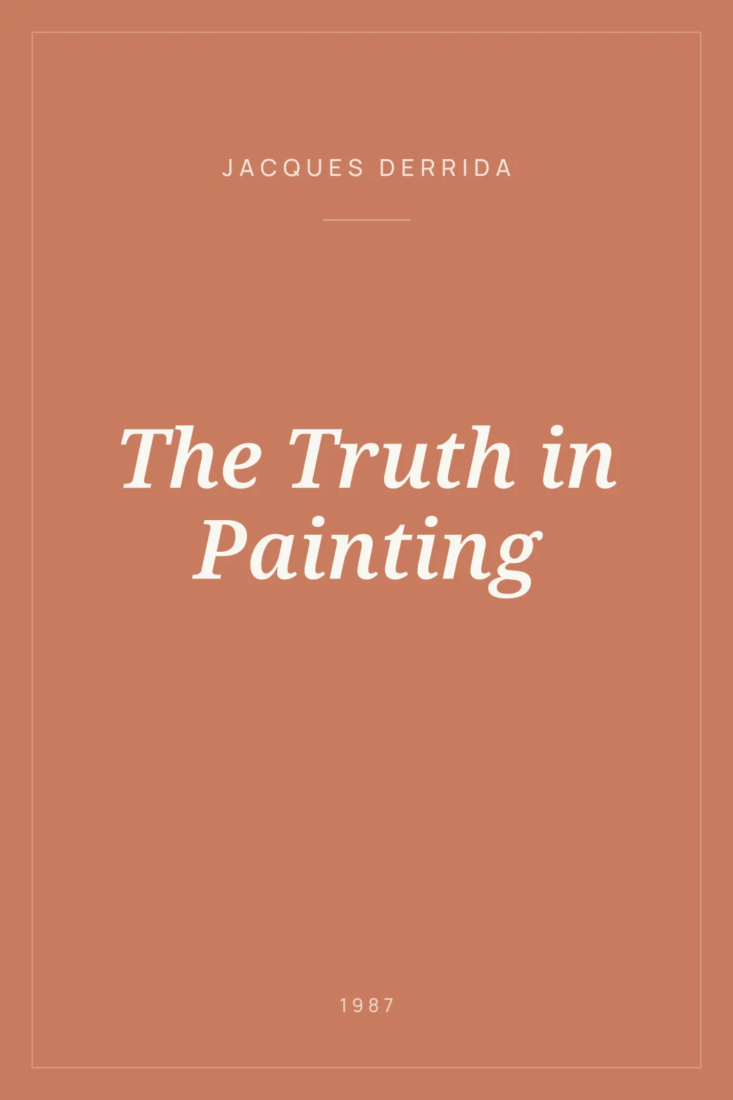 Portada de The Truth in Painting