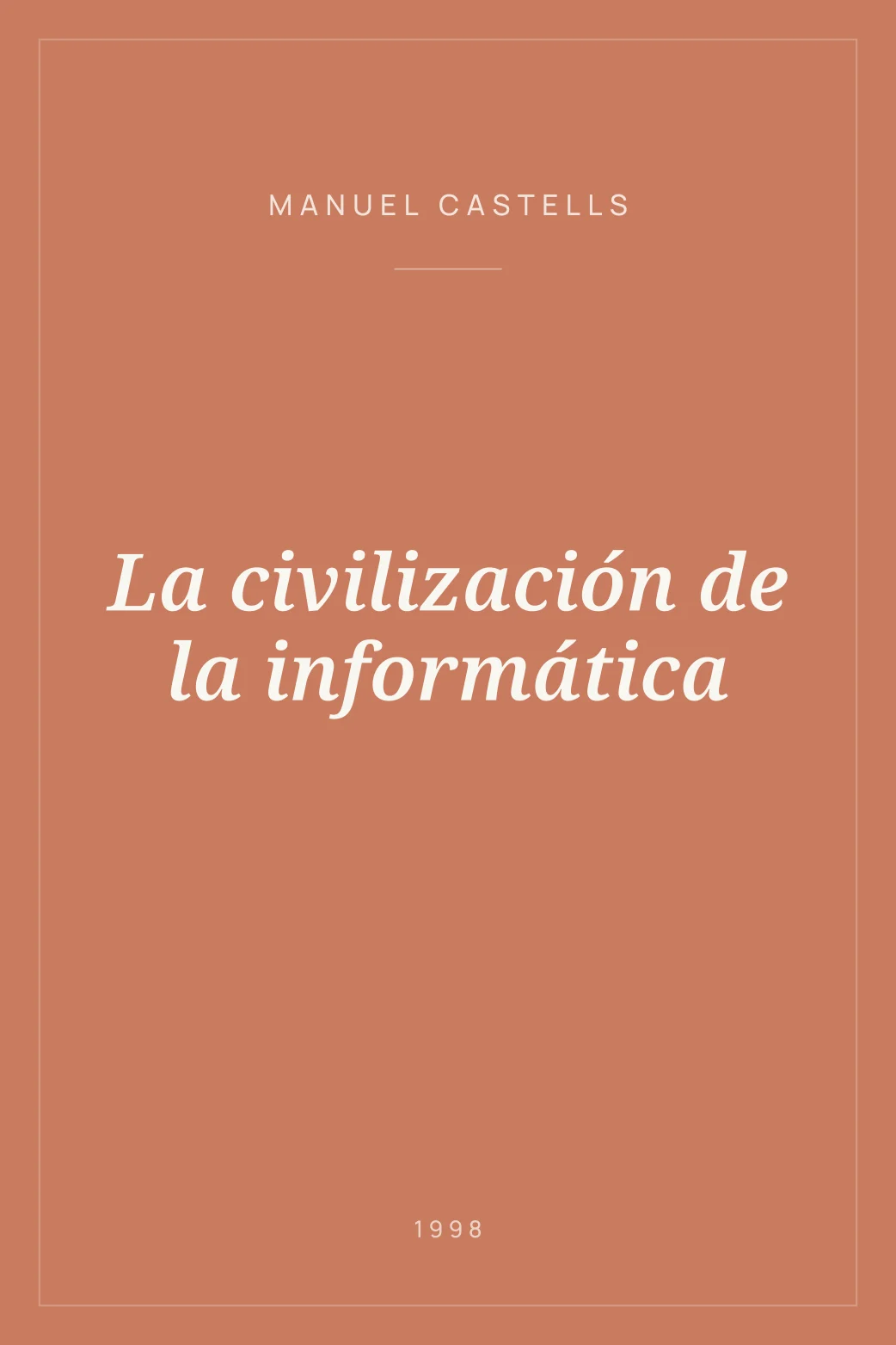 Portada de La civilización de la informática