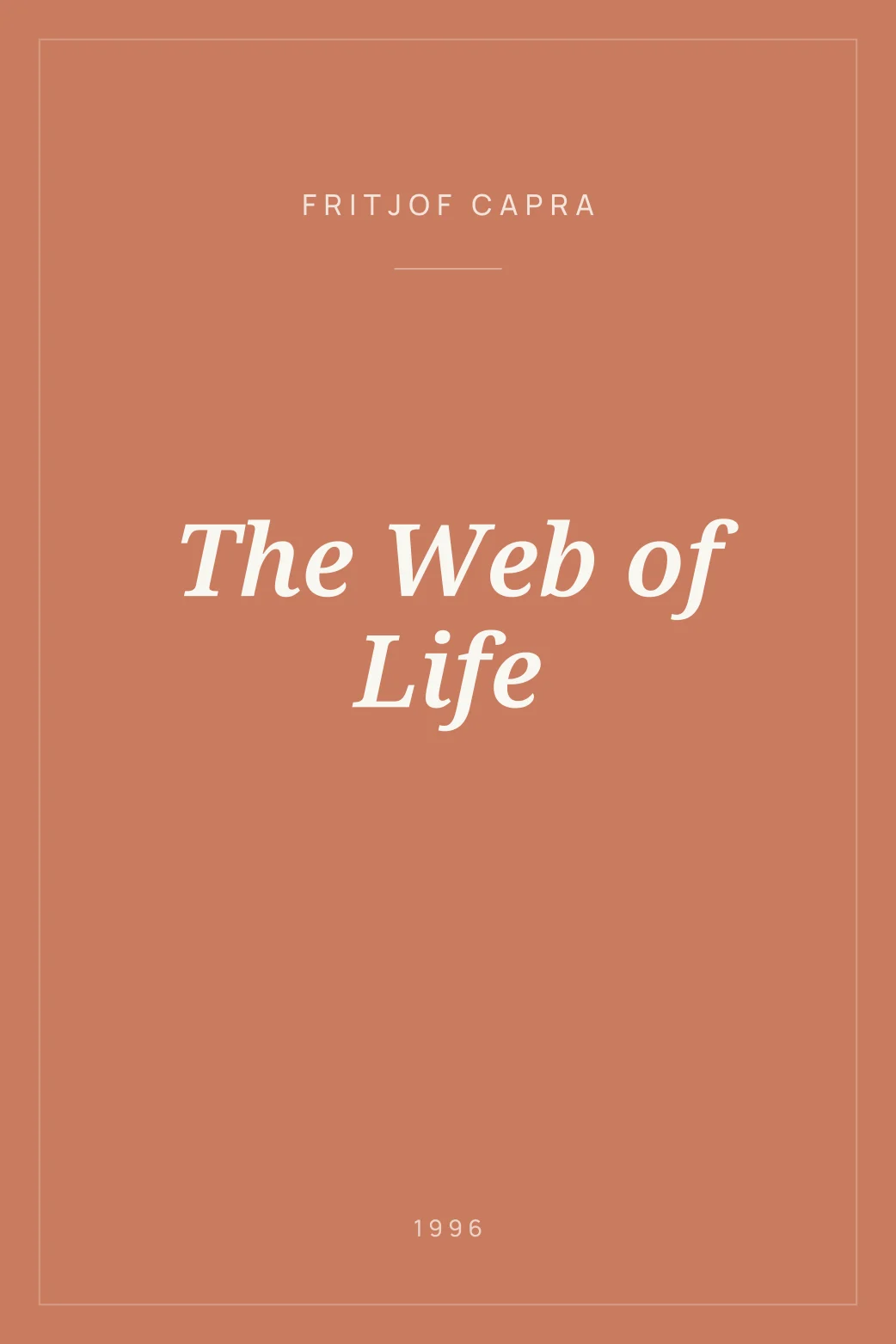 Portada de The Web of Life