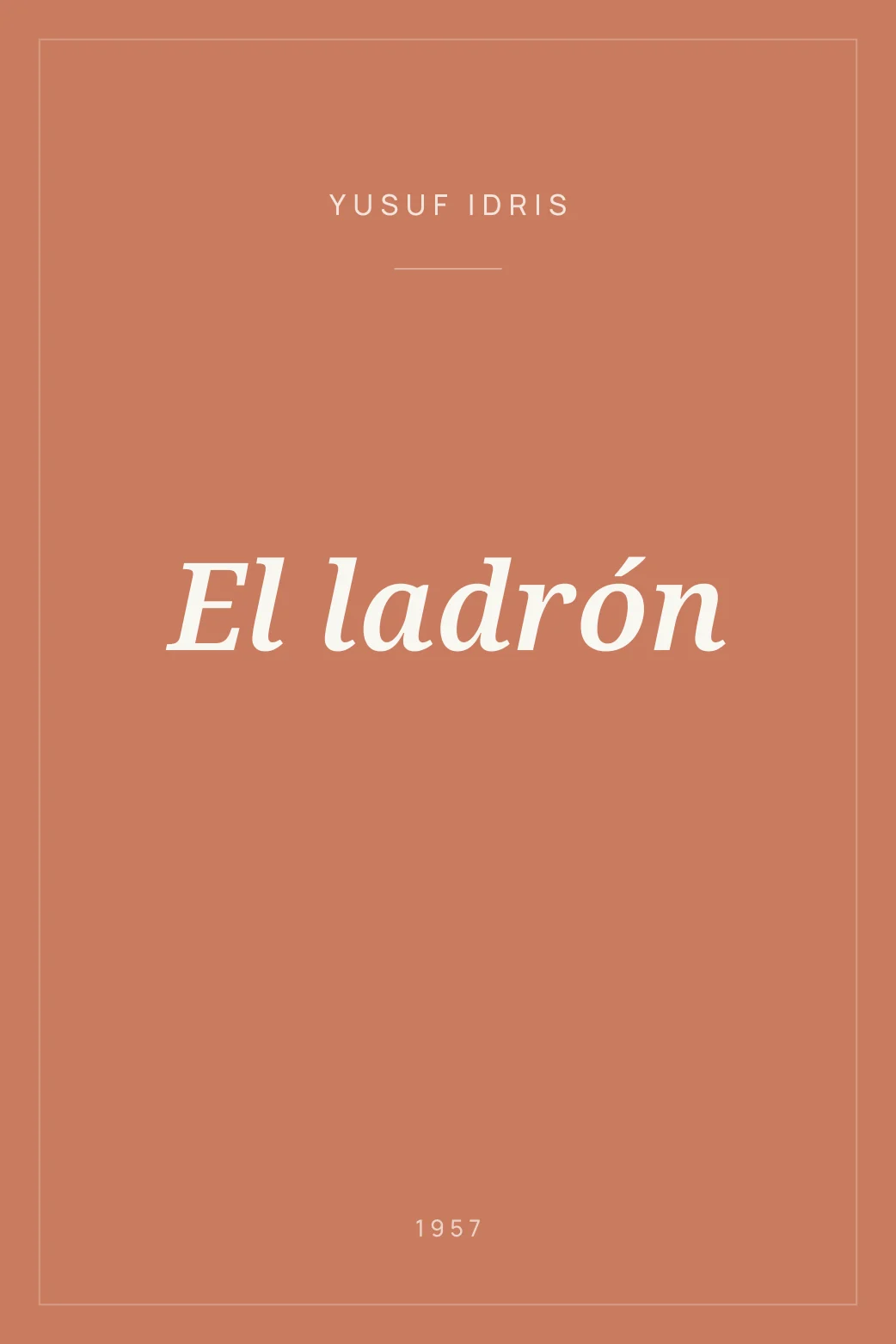 Portada de El ladrón