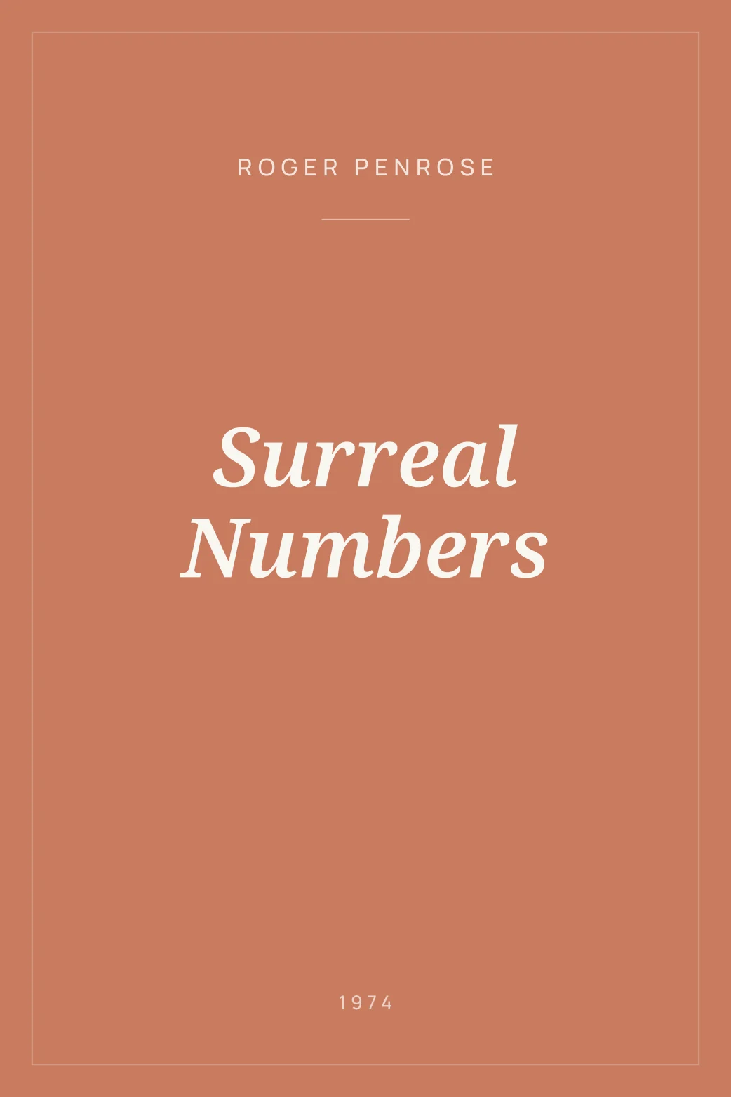 Portada de Surreal Numbers