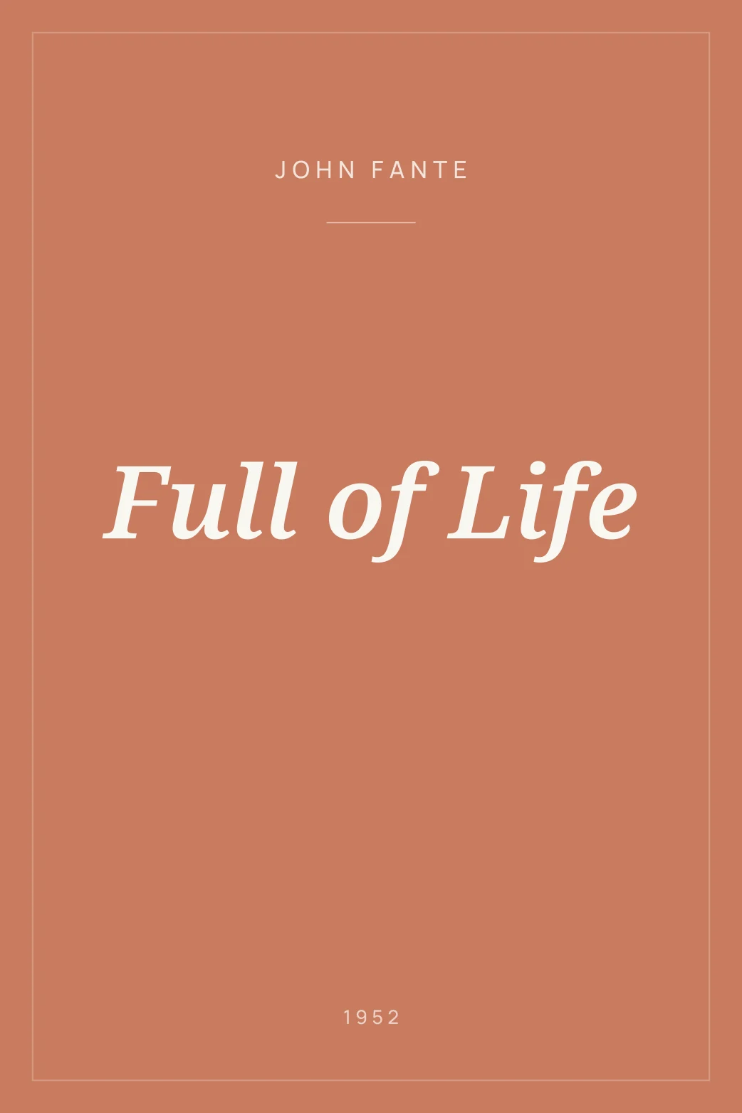 Portada de Full of Life