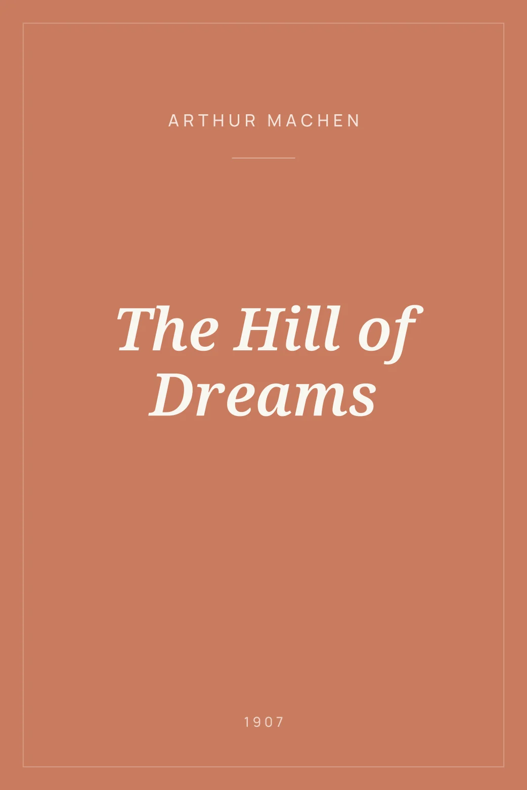 Portada de The Hill of Dreams
