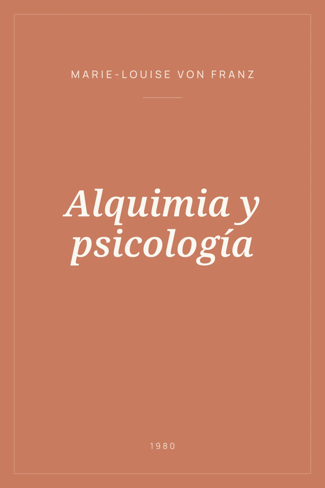 Portada de Alquimia y psicología