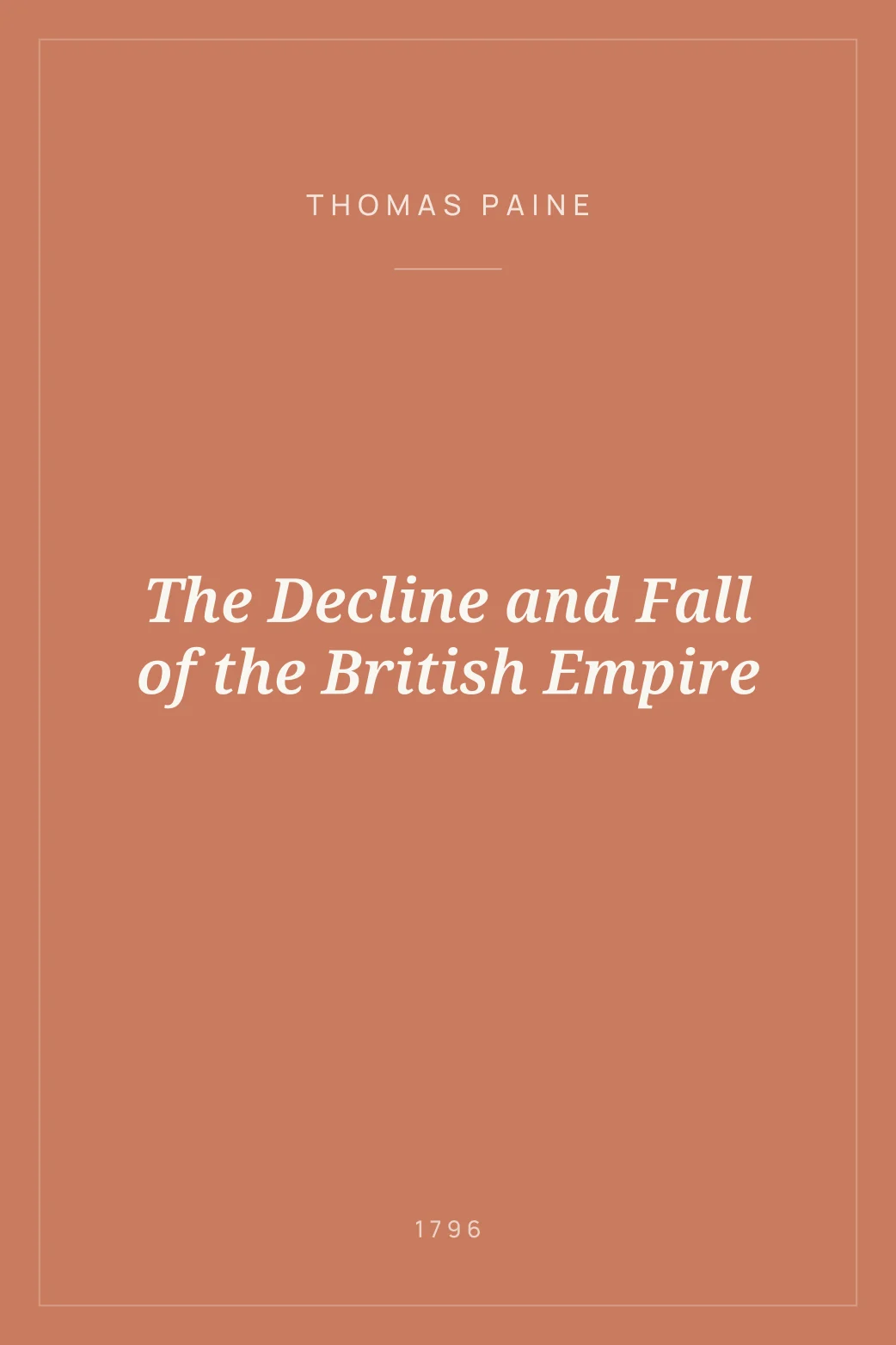 Portada de The Decline and Fall of the British Empire