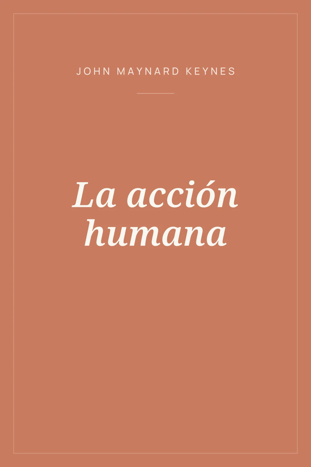 Portada de La acción humana