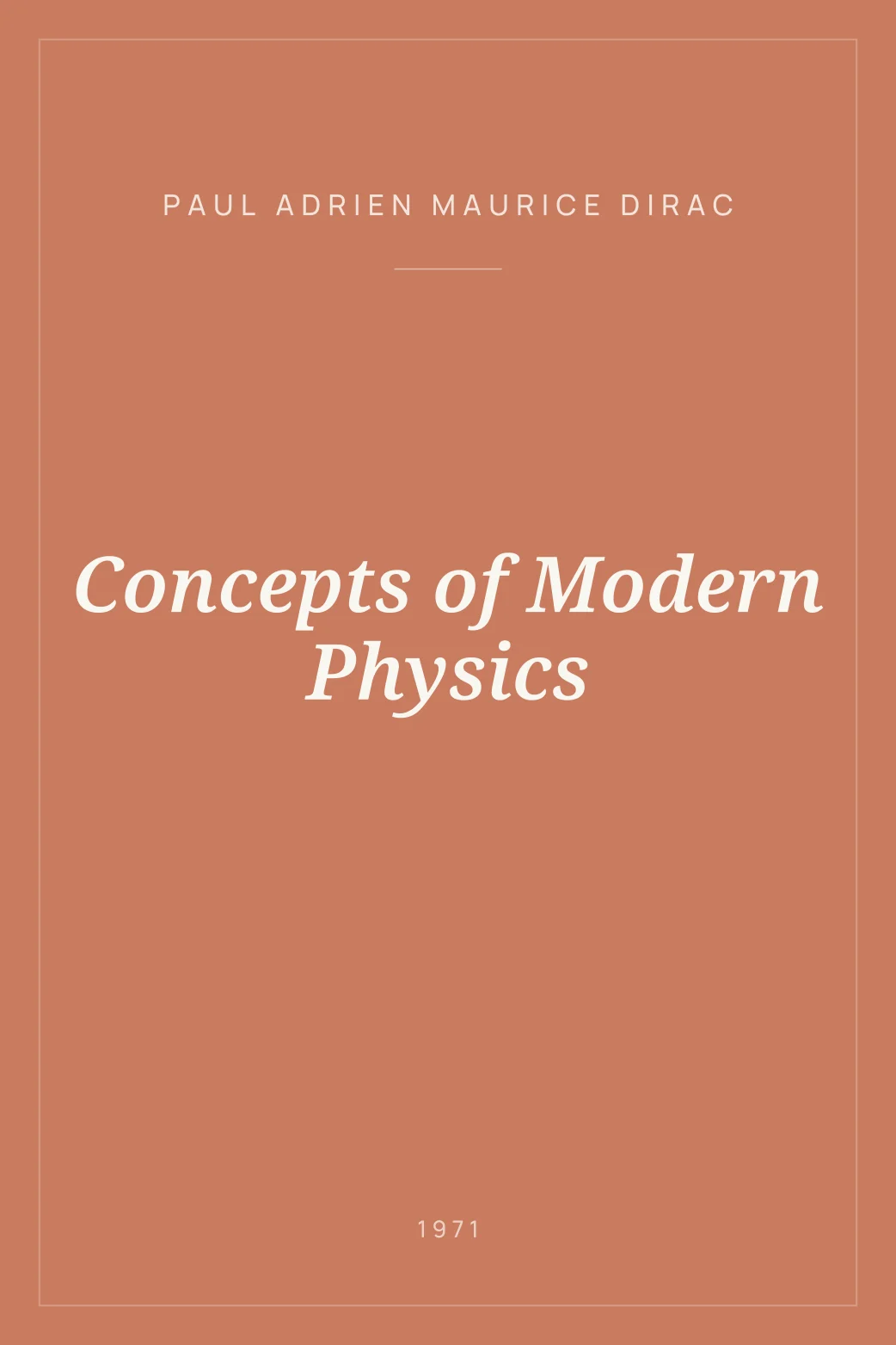 Portada de Concepts of Modern Physics