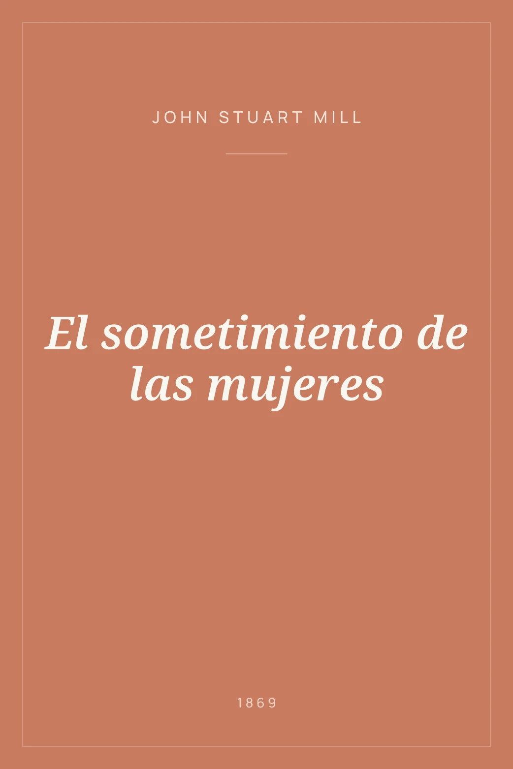 Portada de El sometimiento de las mujeres