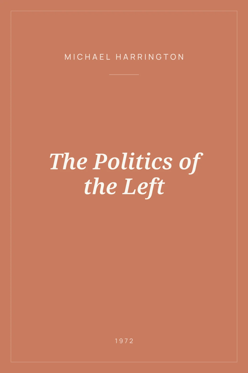 Portada de The Politics of the Left
