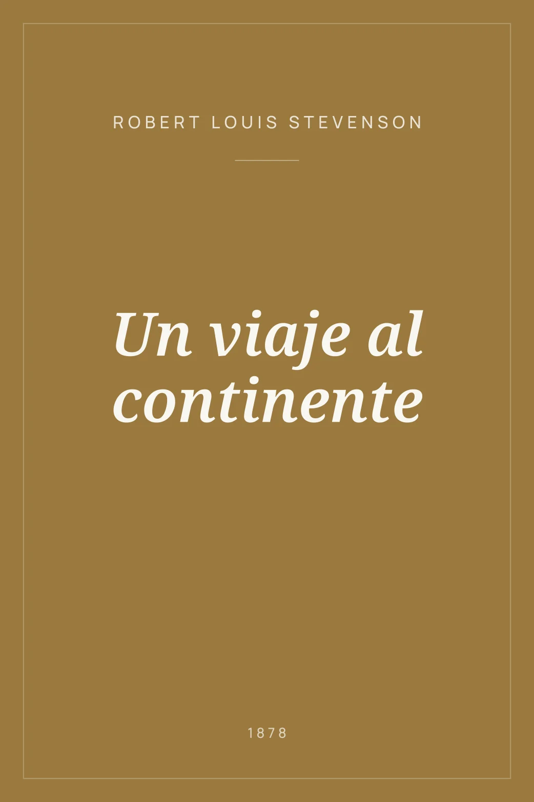 Portada de Un viaje al continente