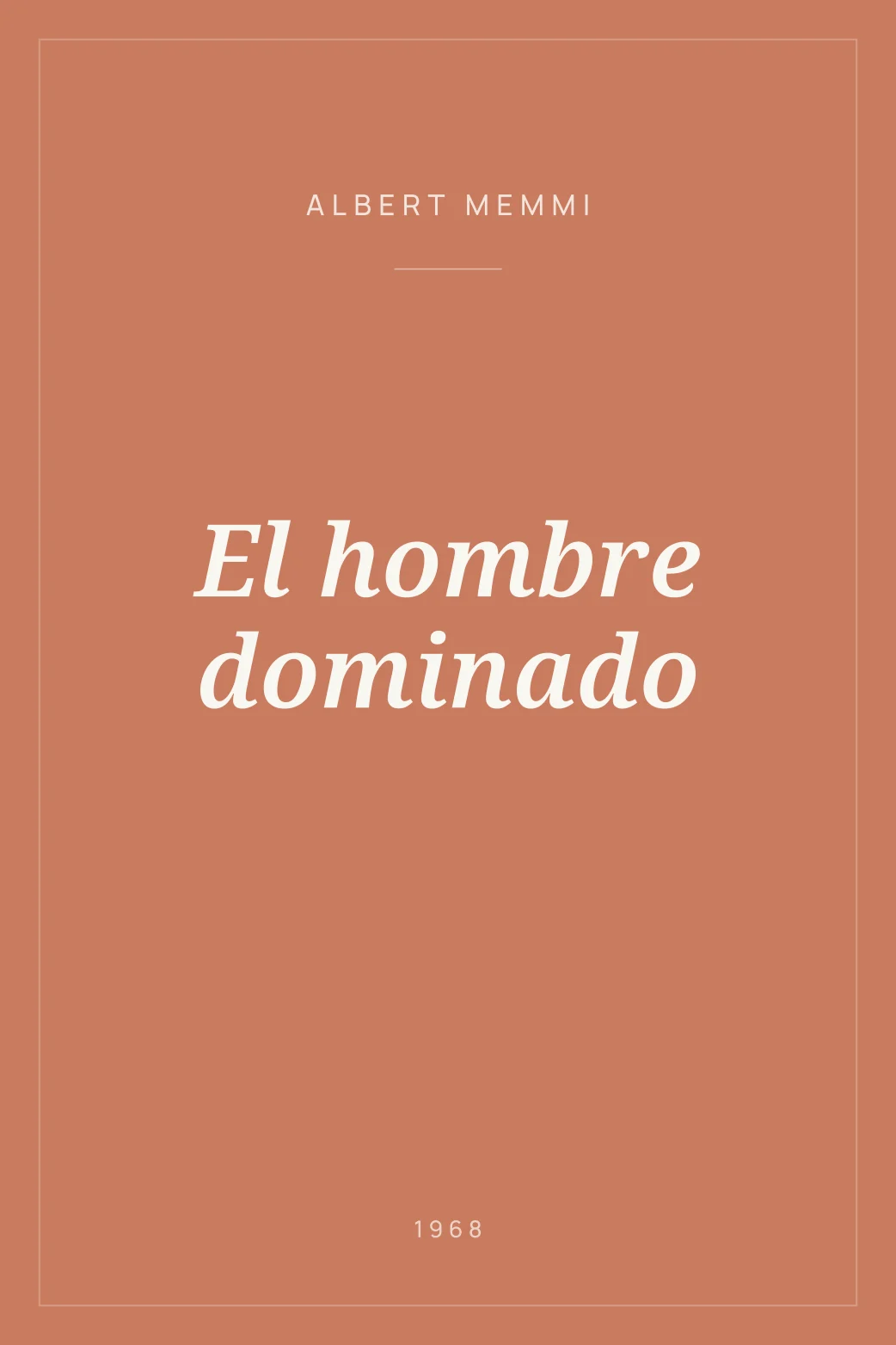 Portada de El hombre dominado
