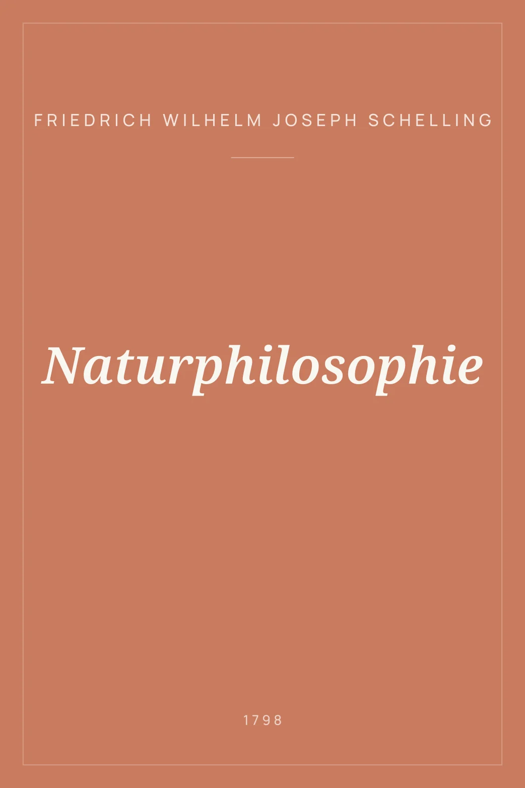 Portada de Naturphilosophie