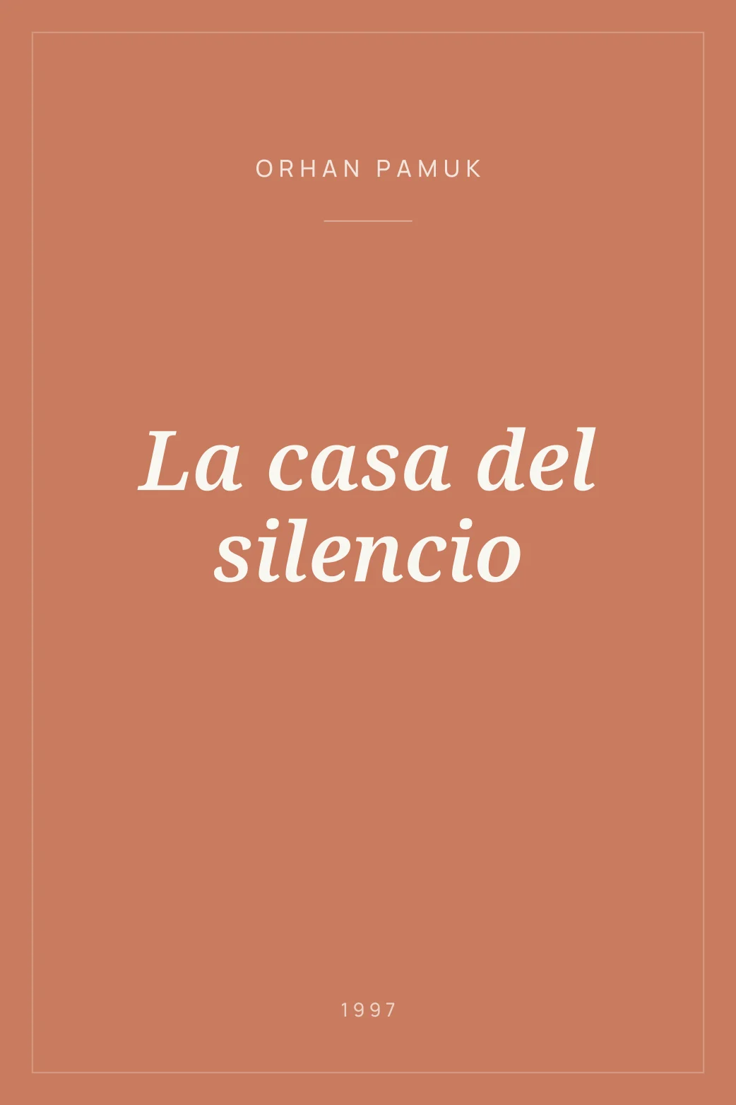 Portada de La casa del silencio
