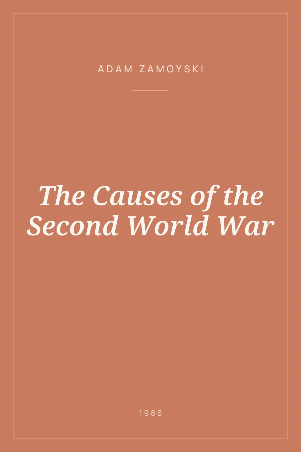 Portada de The Causes of the Second World War
