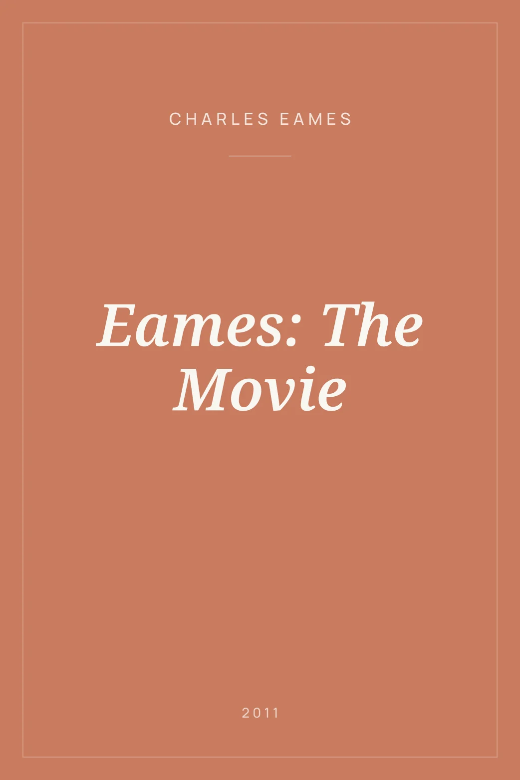 Portada de Eames: The Movie