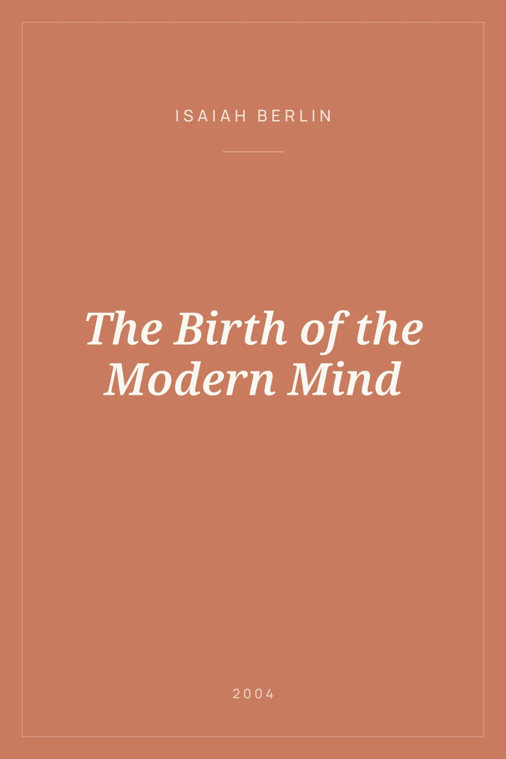 Portada de The Birth of the Modern Mind