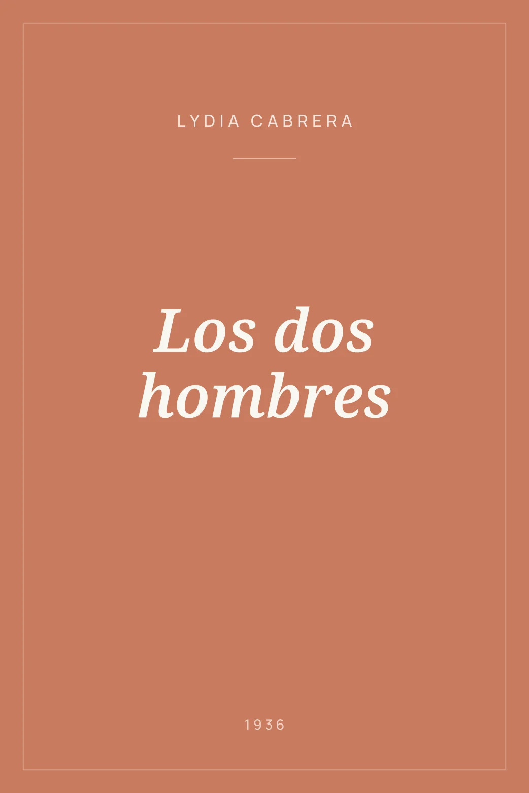 Portada de Los dos hombres