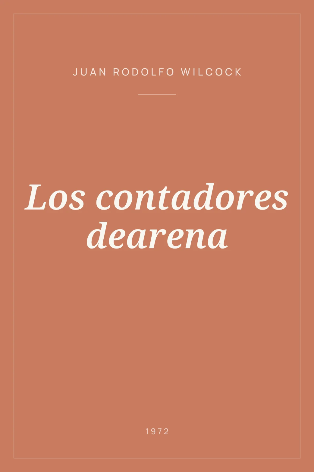 Portada de Los contadores dearena