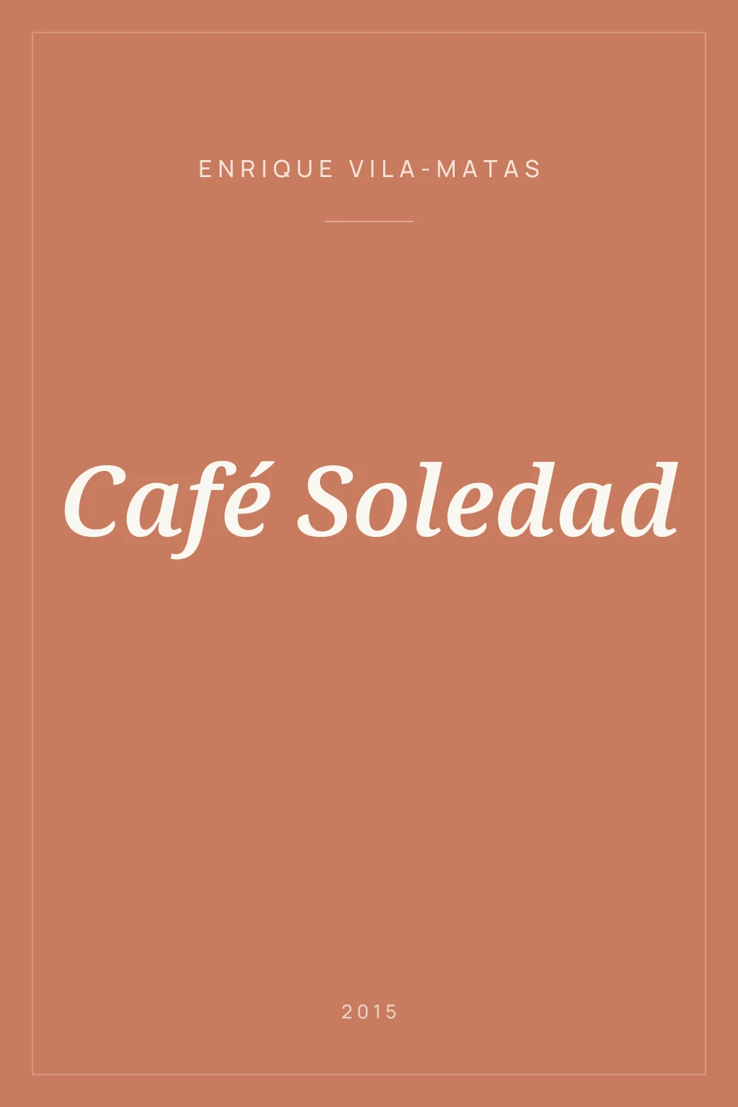 Portada de Café Soledad