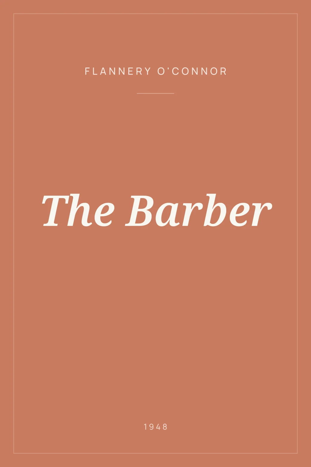 Portada de The Barber
