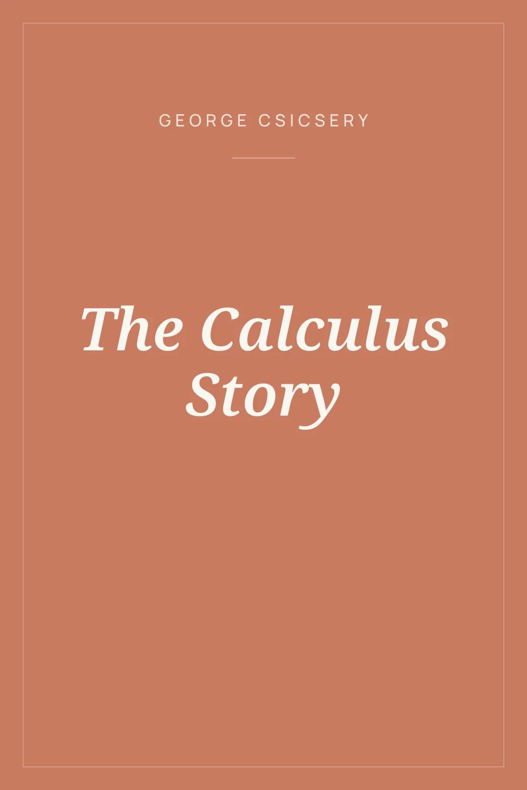 Portada de The Calculus Story