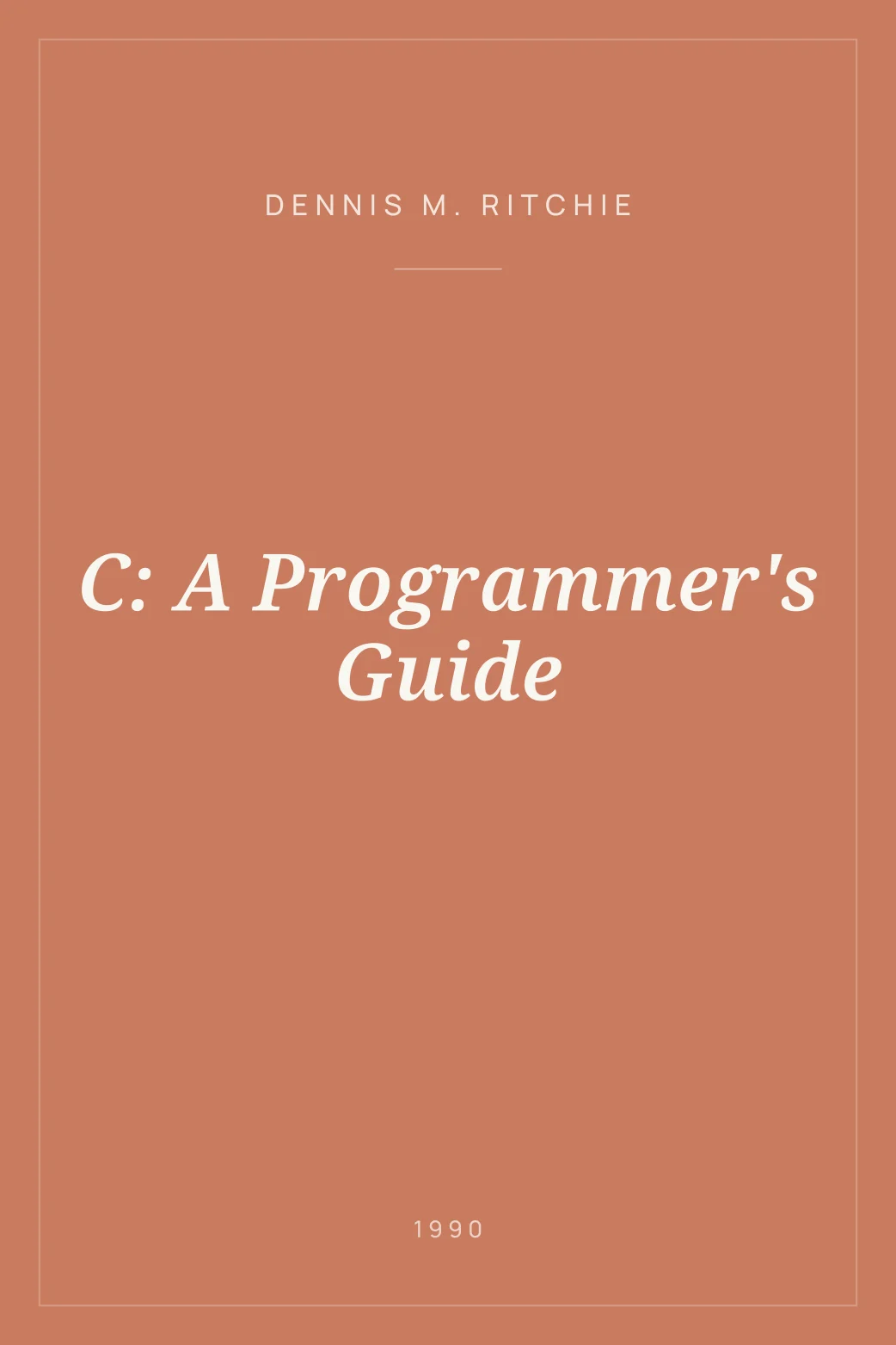 Portada de C: A Programmer's Guide