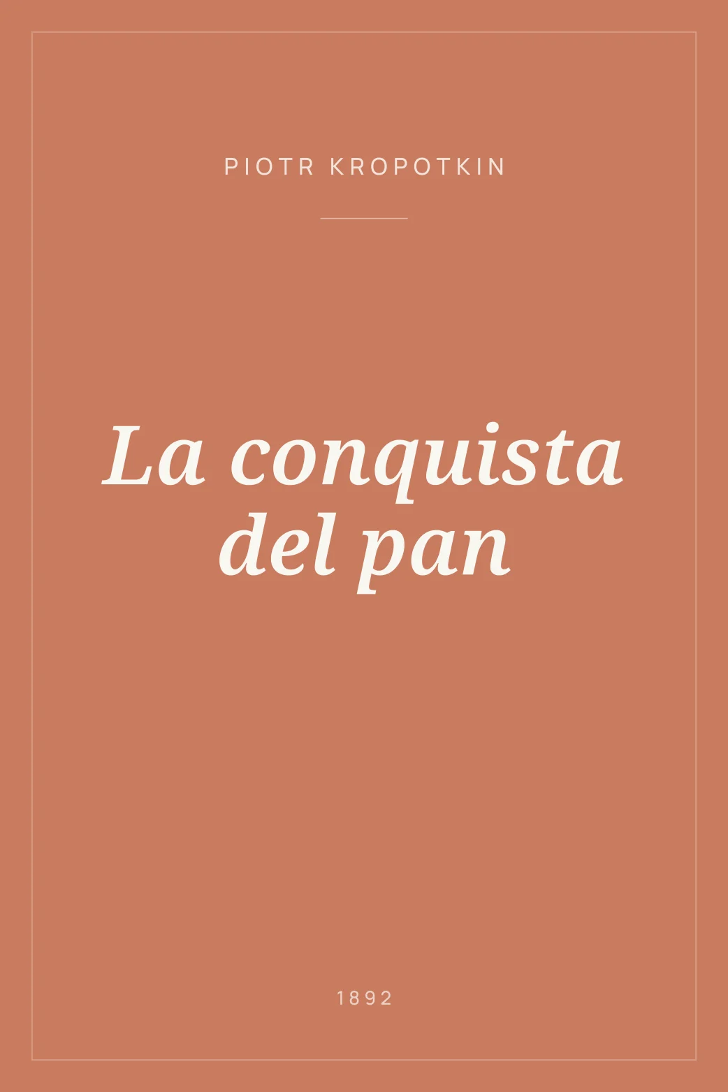 Portada de La conquista del pan