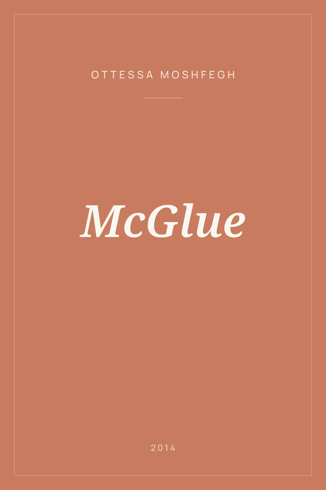 Portada de McGlue