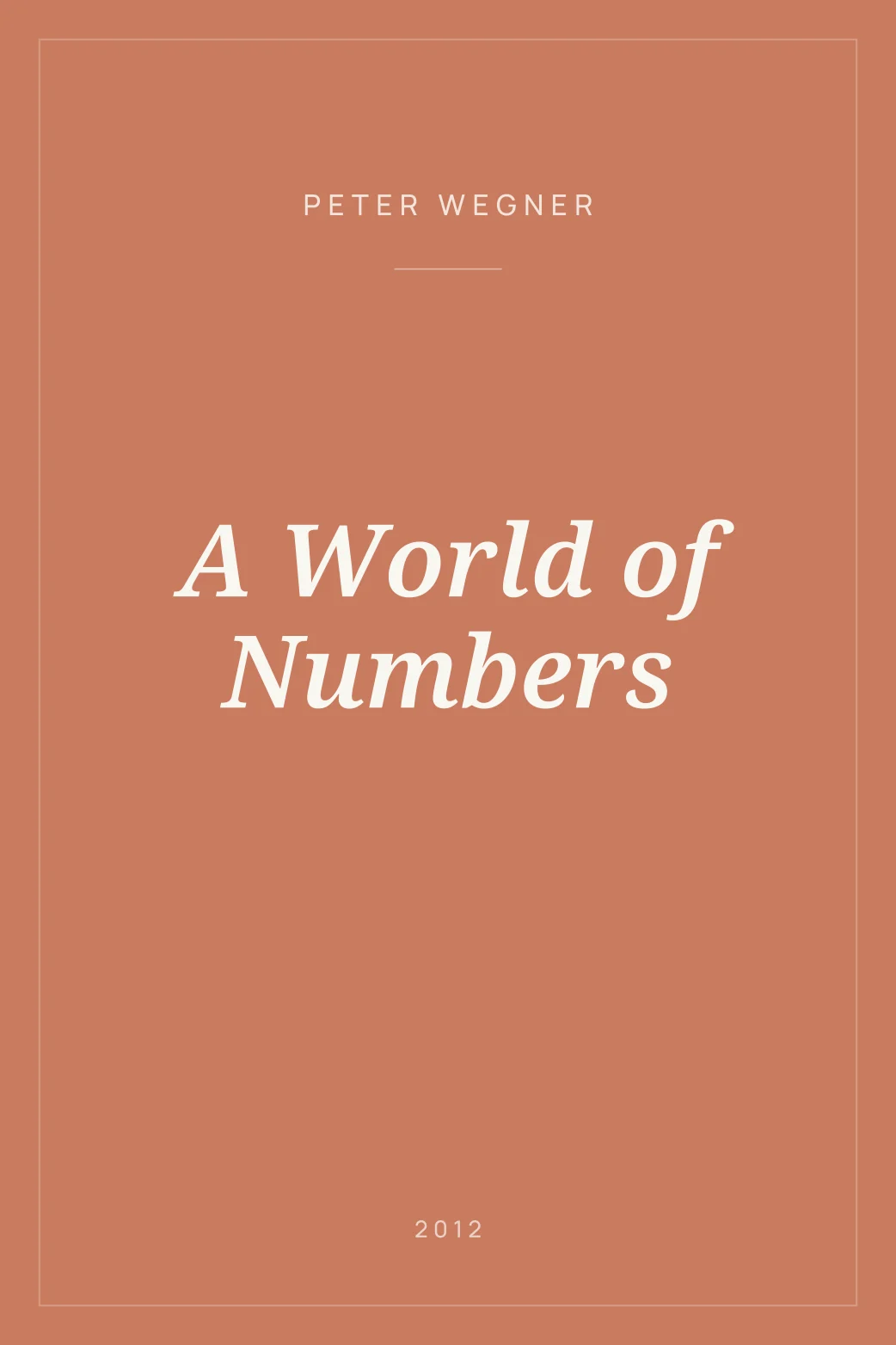 Portada de A World of Numbers