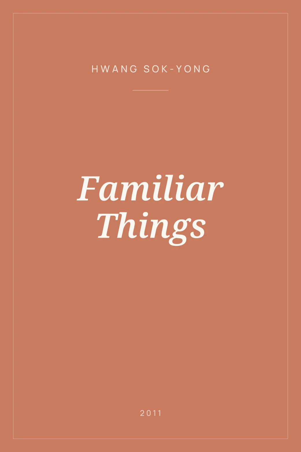 Portada de Familiar Things