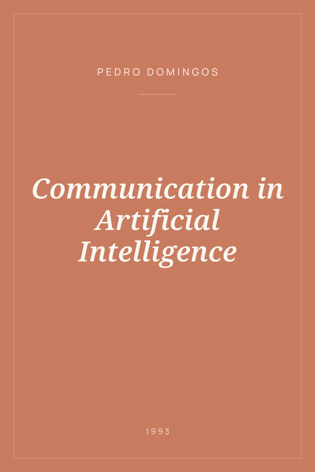 Portada de Communication in Artificial Intelligence