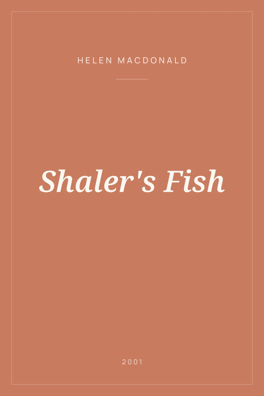 Portada de Shaler's Fish