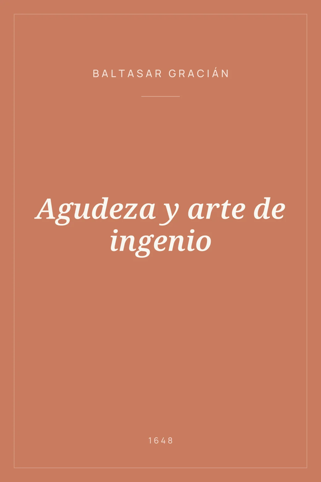 Portada de Agudeza y arte de ingenio