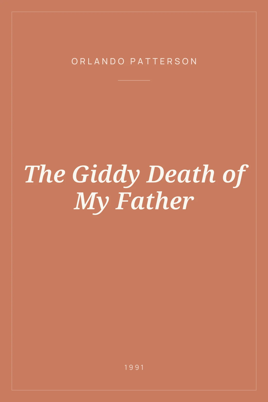 Portada de The Giddy Death of My Father