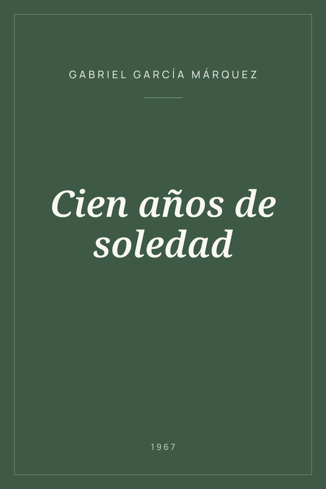 Portada de Cien años de soledad