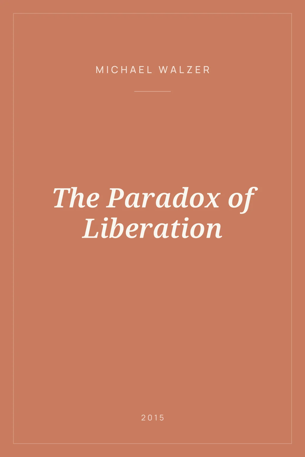 Portada de The Paradox of Liberation