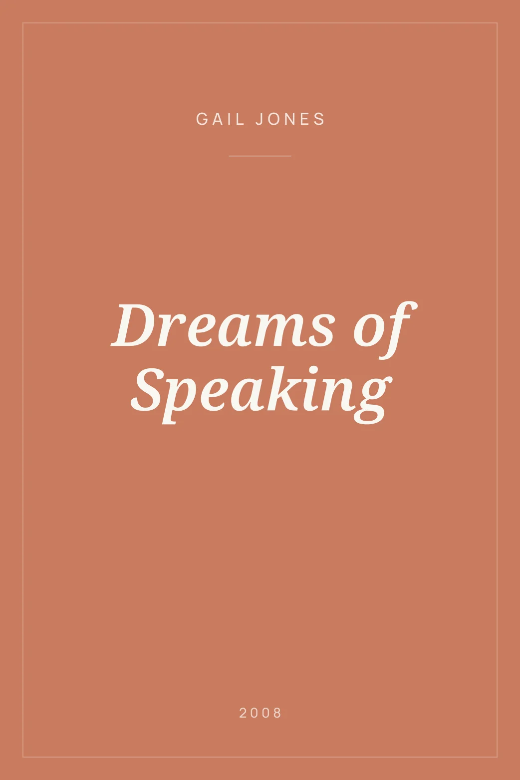 Portada de Dreams of Speaking