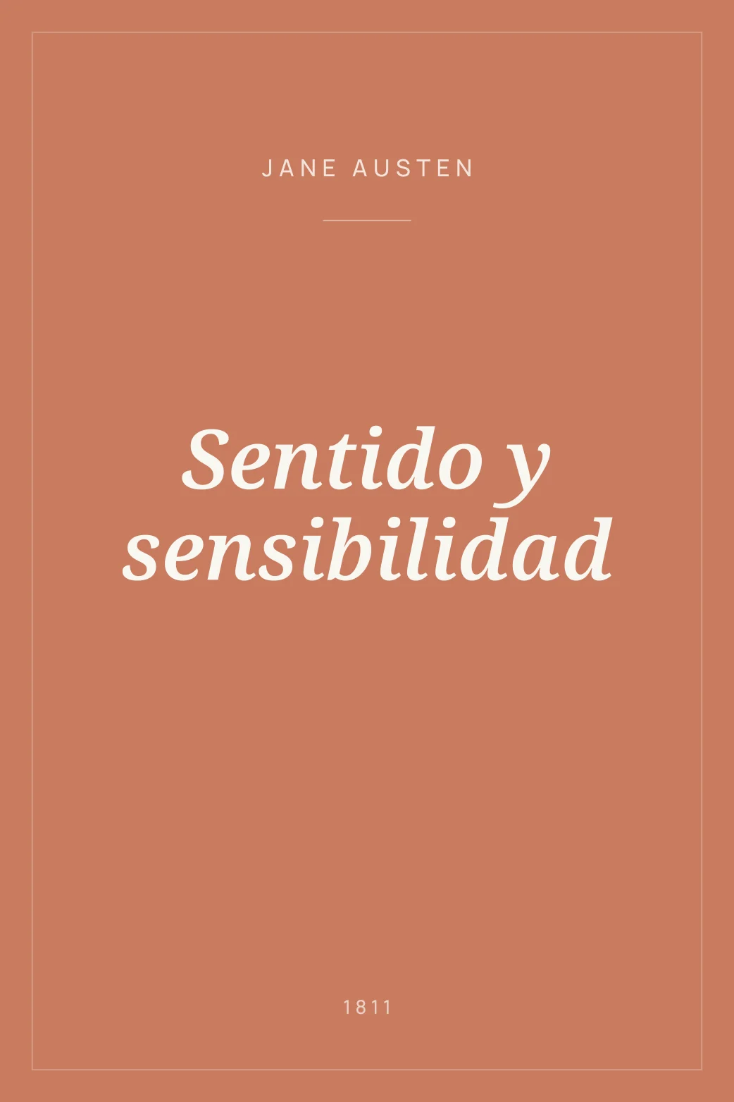 Portada de Sentido y sensibilidad