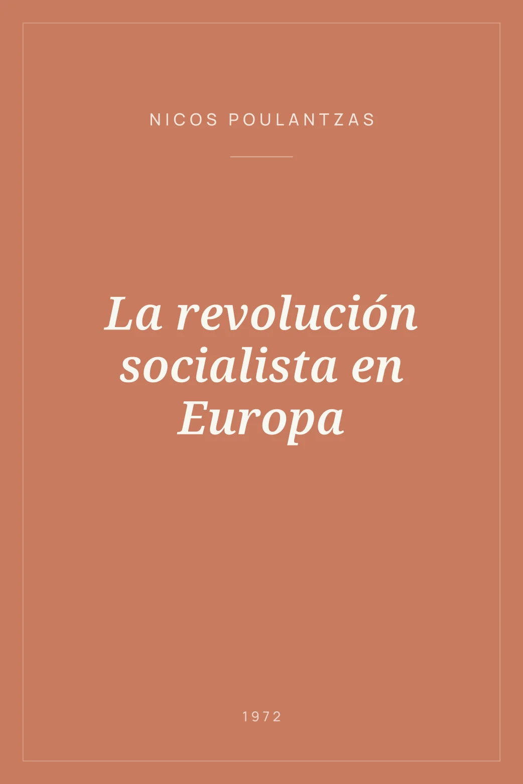 Portada de La revolución socialista en Europa